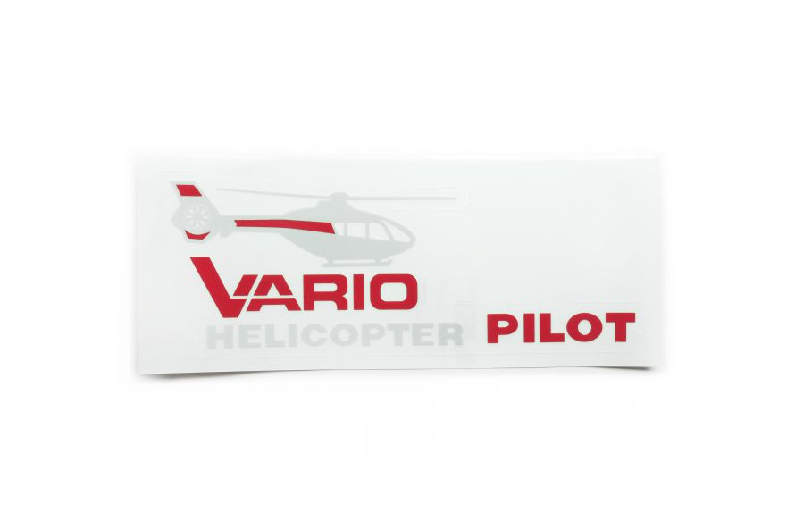 Vario Helicopter Autosticker transparent