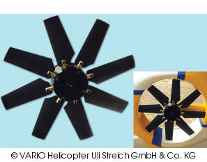 Fenestron 8-Blatt komplett mit Getriebe