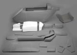 Upper cowling set, BK 117, complete (7 pieces)