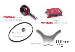 Elektro-Antriebsset für Zahnriemenrad 77 Z.