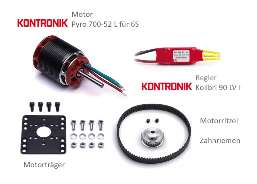 Electric drive set Ø1680 mm / 1810 mm 6S