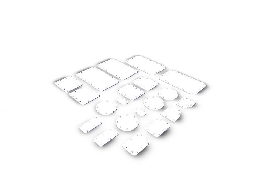 Panels with rivets UH 1:6