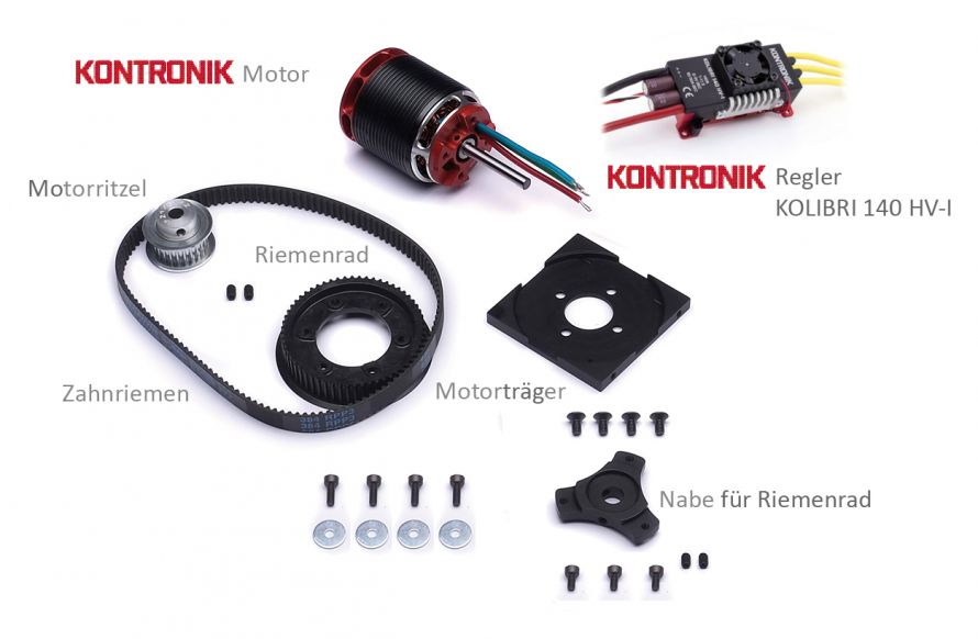 Motor set for Alouette II V2