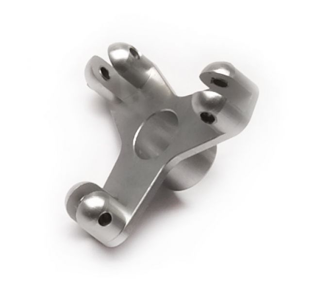 Aluminium 3-bladed control bridge, hole Ø8, for shaft 6mm