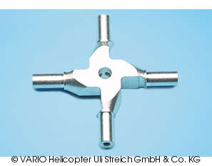 4-Blatt-Heckrotornabe Ø 6 mm