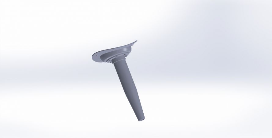 Antenna under tail 1:4