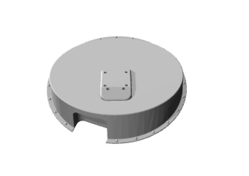 Cover rear underside