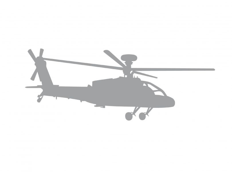 Car sticker Apache silver