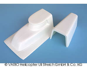 GRP toppdeksel 2pc,stor Jet Ranger