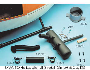 Schalldämpfer-Anlage Bell UH-1B