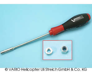 Socket spanner M 3 nut