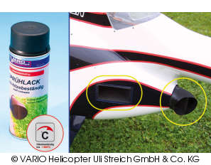 Heat-resistant matt black spray paint