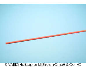 PVC tube 3.0 x 2.0 x 980 mm, red