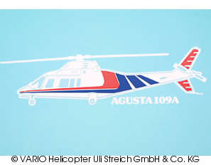 Car sticker Agusta white
