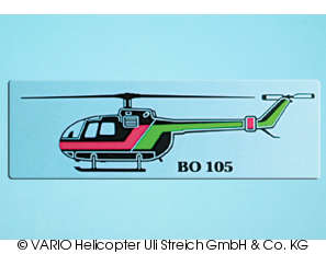Car sticker BO 105 black
