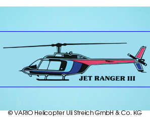 Autoaufkleber Jet Ranger schwarz