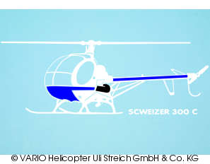 Car sticker Schweizer 300 C white