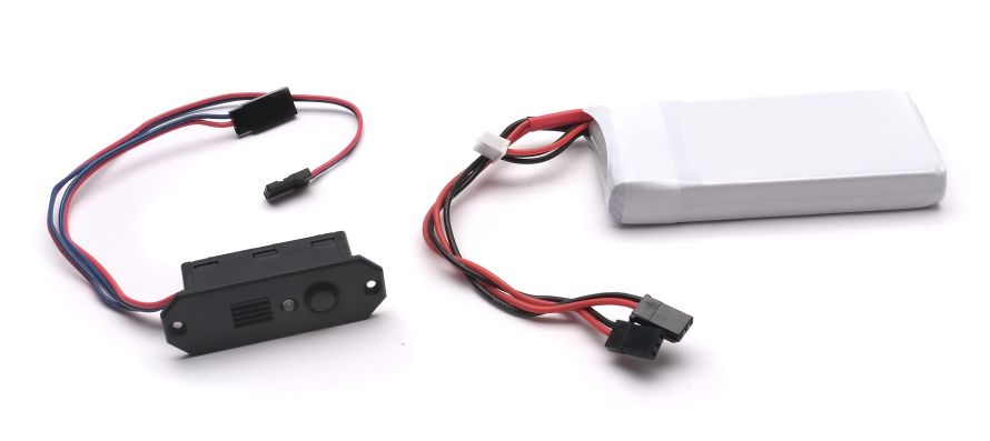 HV/LV switch and LiPo for turbine drive