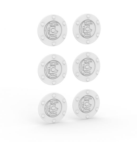 Fuel caps x6 1:7.5