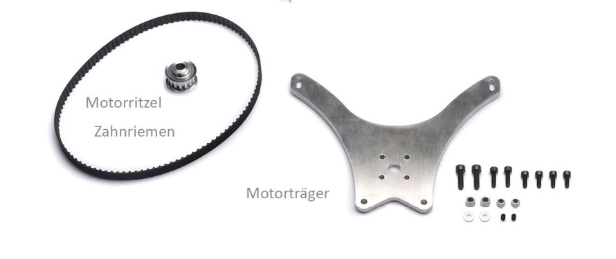 Elektro-Antriebsset für Zahnriemenrad 77 Z. - ohne Motor & Regler
