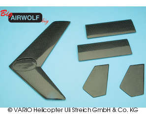 Leitwerk-Set CFK, big AIRWOLF
