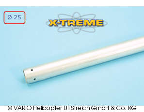 Alu-Heckrohr 25 x 0,8 x 790 mm, silber
