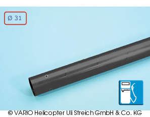 Halebom 31 x 1.0 x 1200 mm, sort