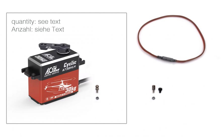 Fernsteuerzubehör-Set inkl. 5 Servos