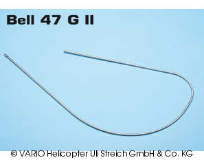 Tail skid for Bell 47 G II