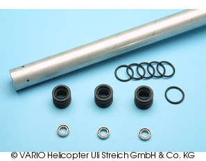 Heckrohr, kugelgelagert 25 x 0,8 x 1055 mm