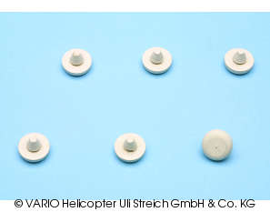 Gummiplugg 14mm, konet 5 x 6mm.