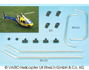 Skid landing gear for Ecureuil