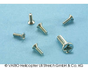 Senk-Kreuzschlitzschraube M 2 x 6