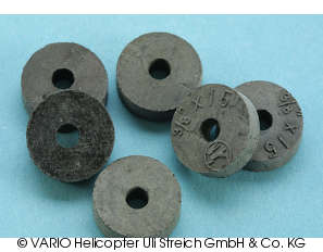 Washer 4.0 x 15.0 x 4.0 mm rubber
