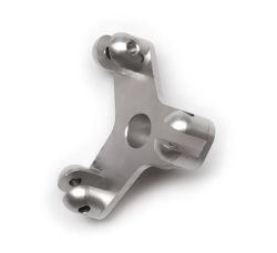 Alu-Steuerbrücke, 3-Blatt, Bohrung Ø6 für Welle 5mm