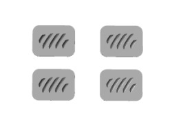 Belüftungsgitter x4