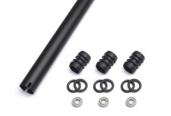 Alu-Heckrohr, kugelgelagert 20 x 0,5 x 790 mm, schwarz