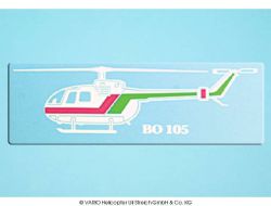 Car sticker BO 105 white