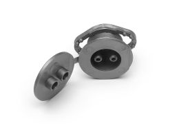 Tankadapter, silbergrau