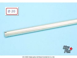 Alu-Heckrohr 20 x 0,8 x 780 mm, silber