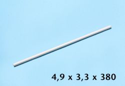 PVC rør 4.5 x 3.3 x 900 mm, hvit