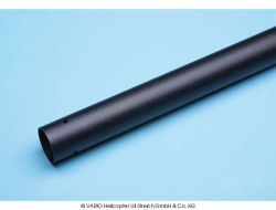 Alu-Heckrohr 31 x 1,0 x 1300 mm, schwarz