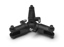 Three-bladed hub, complete, 5 mm Ø