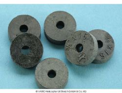Skive 4.0 x 15.0 x 4.0 mm gummi