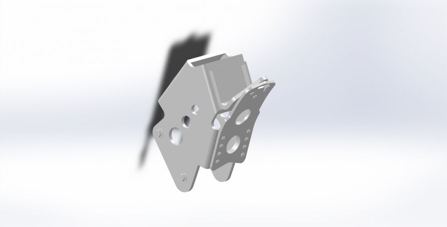 Support arrière des trains rentrant x2 1:6