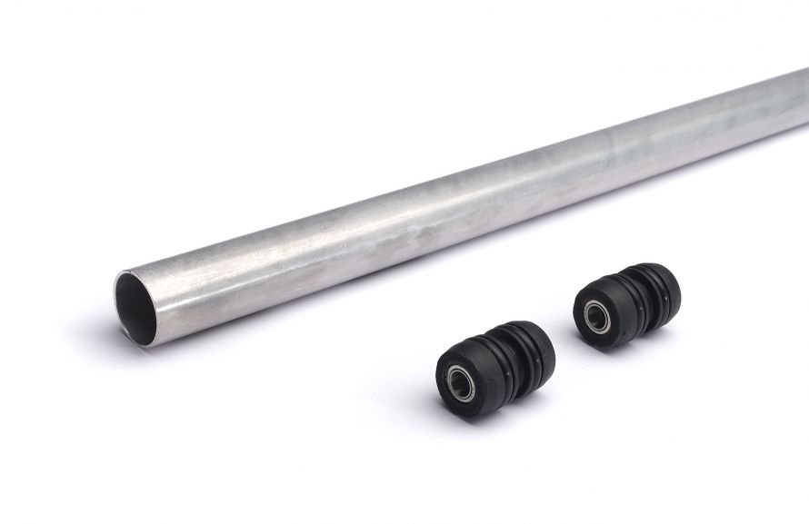 Tail boom 20 x 0.8 x 780 mm incl. ball bearings