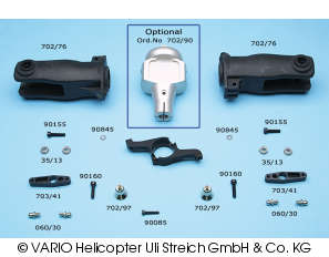 Kit de conversion pour tête rotor sans barre de Bell