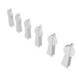 Poulies de cables Lama x6 1:4