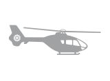 Autocollant pour voiture EC 135 argent