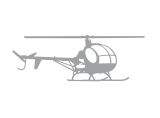 Autocollant pour voiture Schweizer 300 C argent